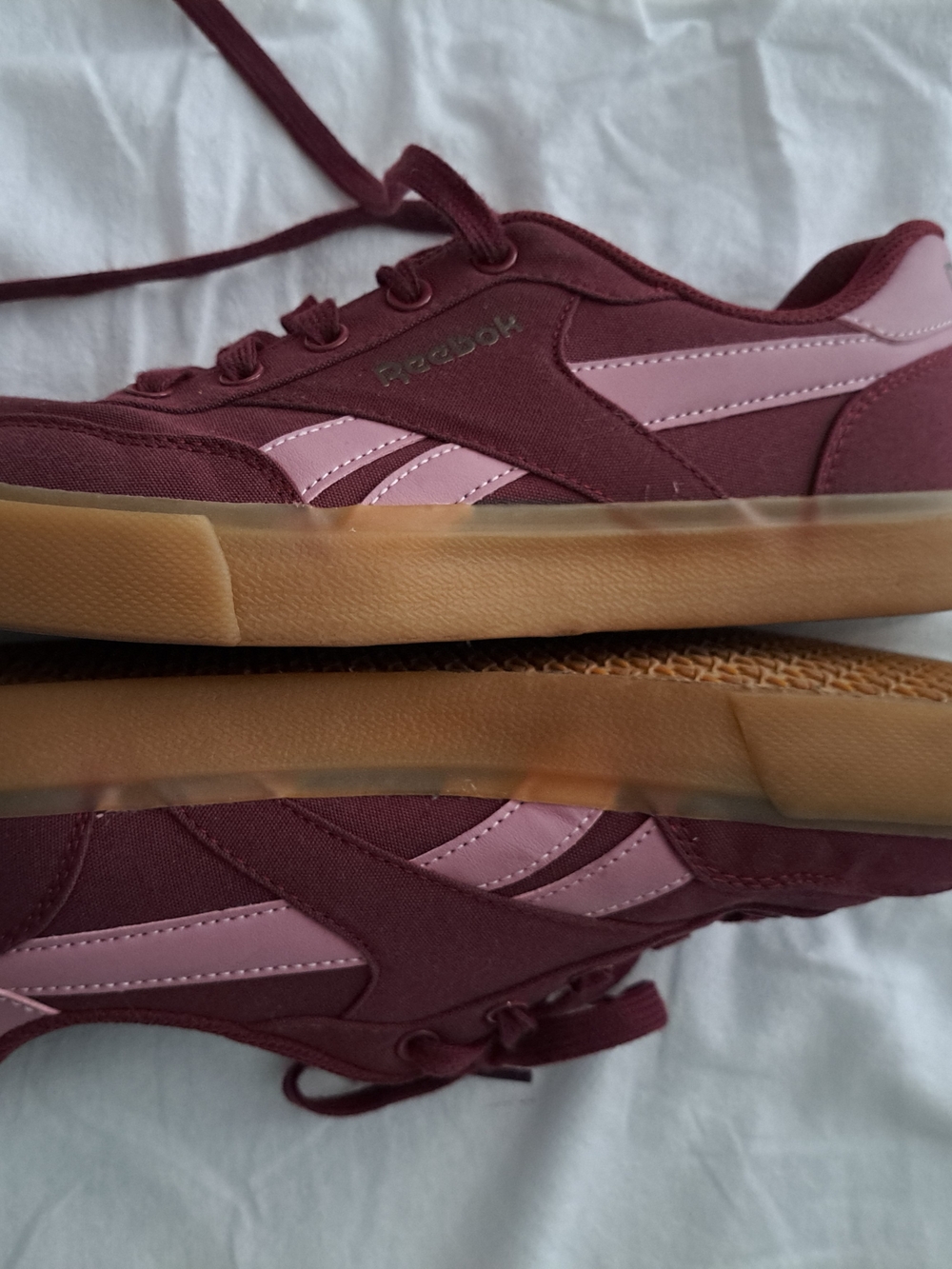 Burgundy Reeboks - Picture 2 of 6